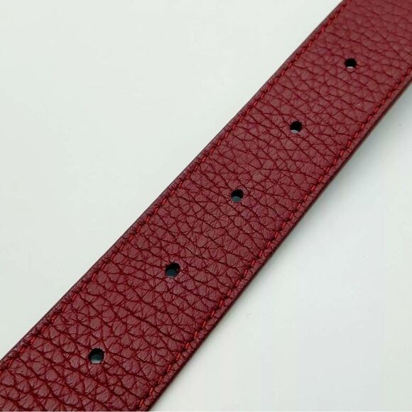 Auth NEW Louis Vuitton Blue & Burgundy Reversible Belt Women’s US Small 75-85 cm